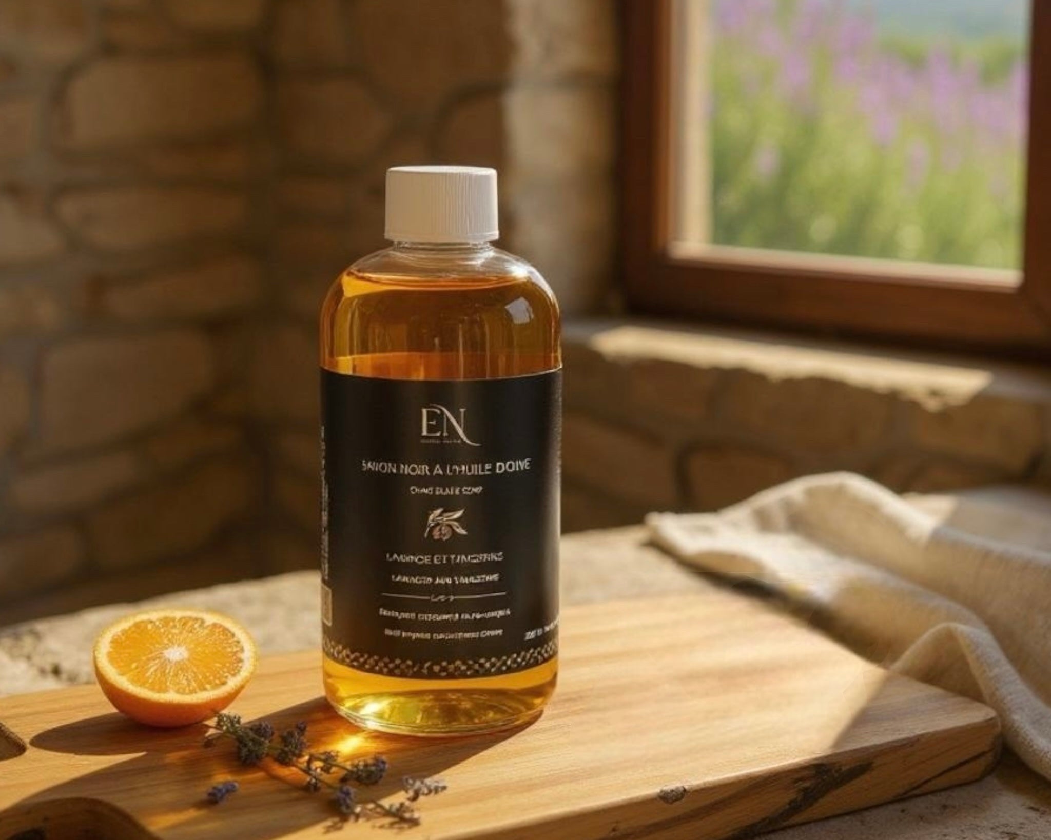 Savon noir ménager traditionnel à l'huile d'olive fait au Québec par Savonnerie Escale Nature