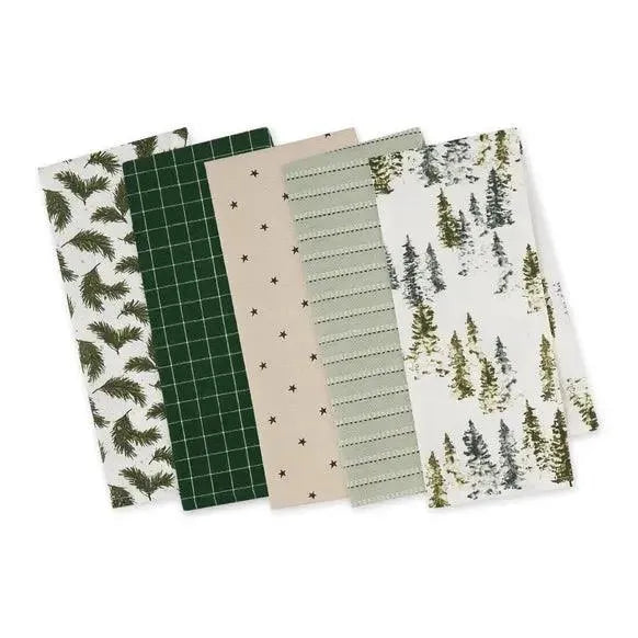 Linge de cuisine - Linge à vaisselle motifs conifères - Savonnerie Escale Nature