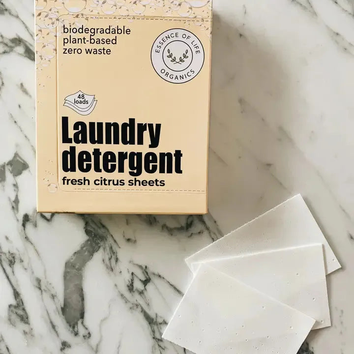Feuilles de détergent à lessive - Agrumes frais