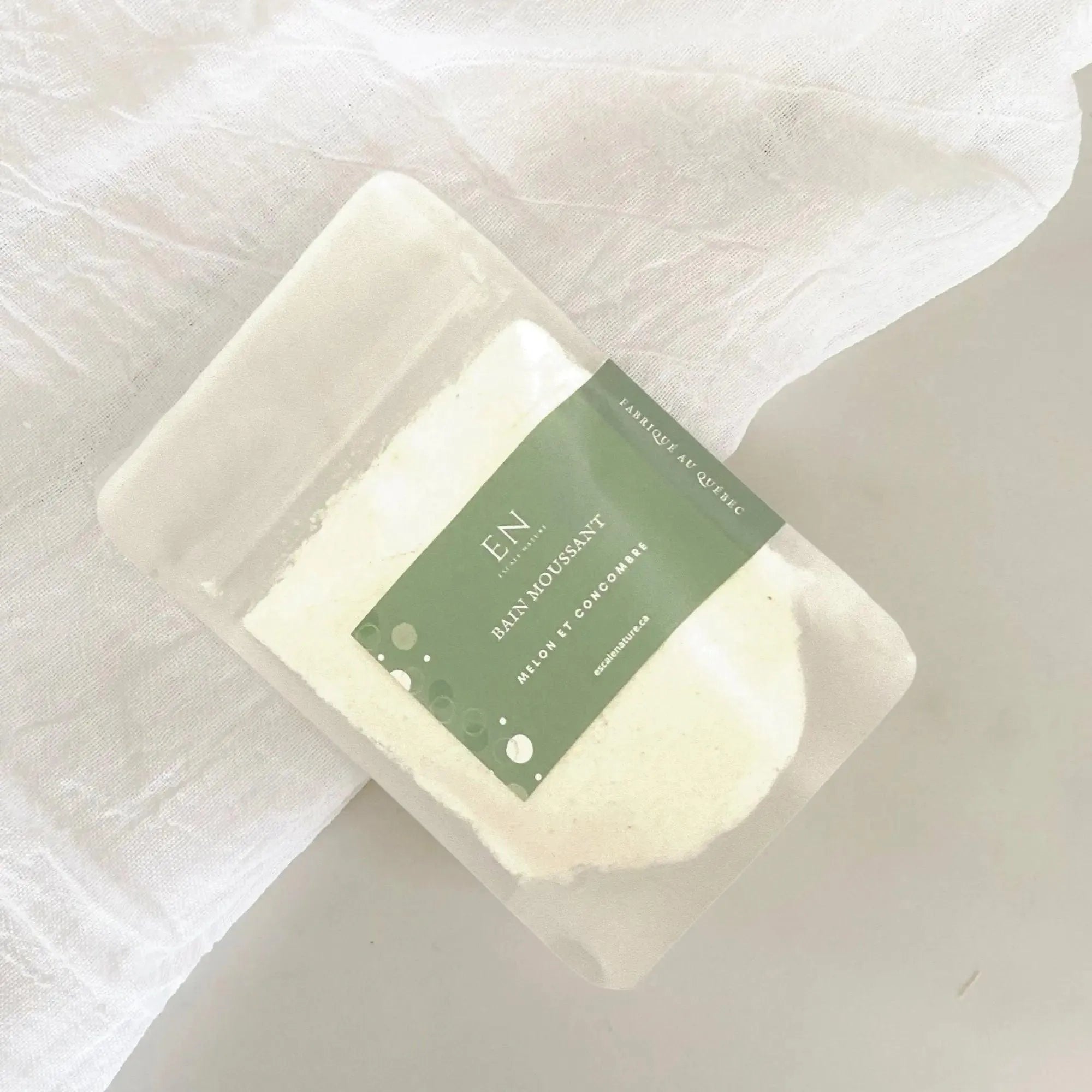 Bain moussant naturel et hydratant melon et concombre - Savonnerie Escale Nature au Québec
