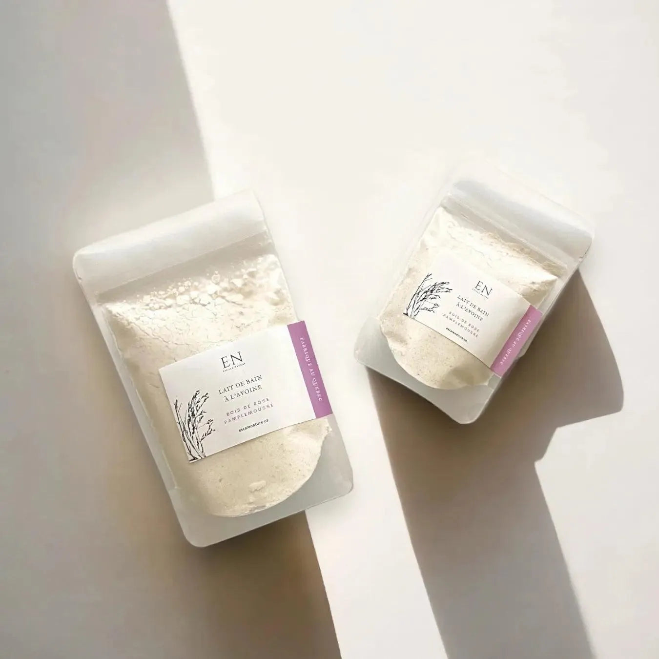 Lait de bain naturel apaisant à l'avoine - Bois de rose et pamplemousse. - Savonnerie Escale Nature