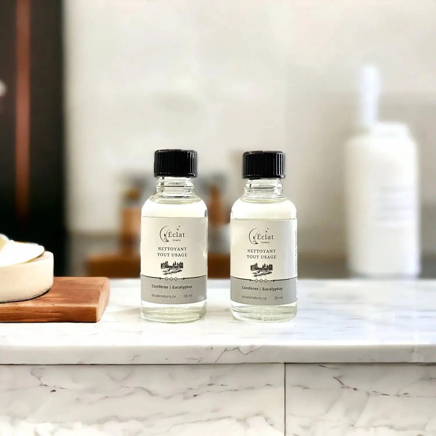 Recharge nettoyant tout-usage naturel et écologique conifères et eucalyptus - Savonnerie Escale Nature