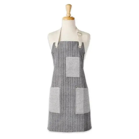 Tablier gris rayé - Savonnerie Escale Nature