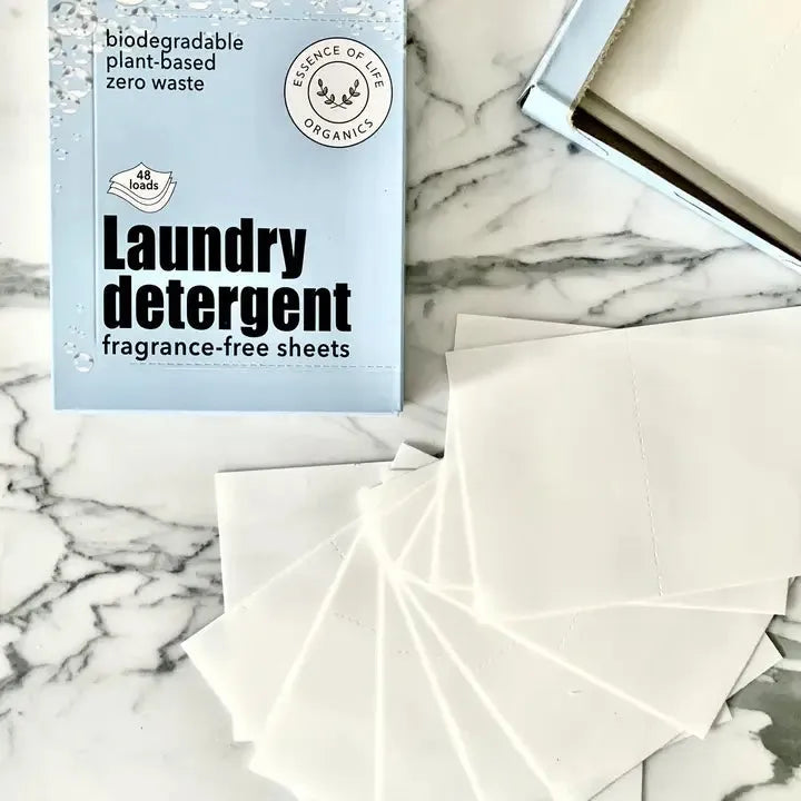 Feuilles de détergent à lessive - Sans parfum