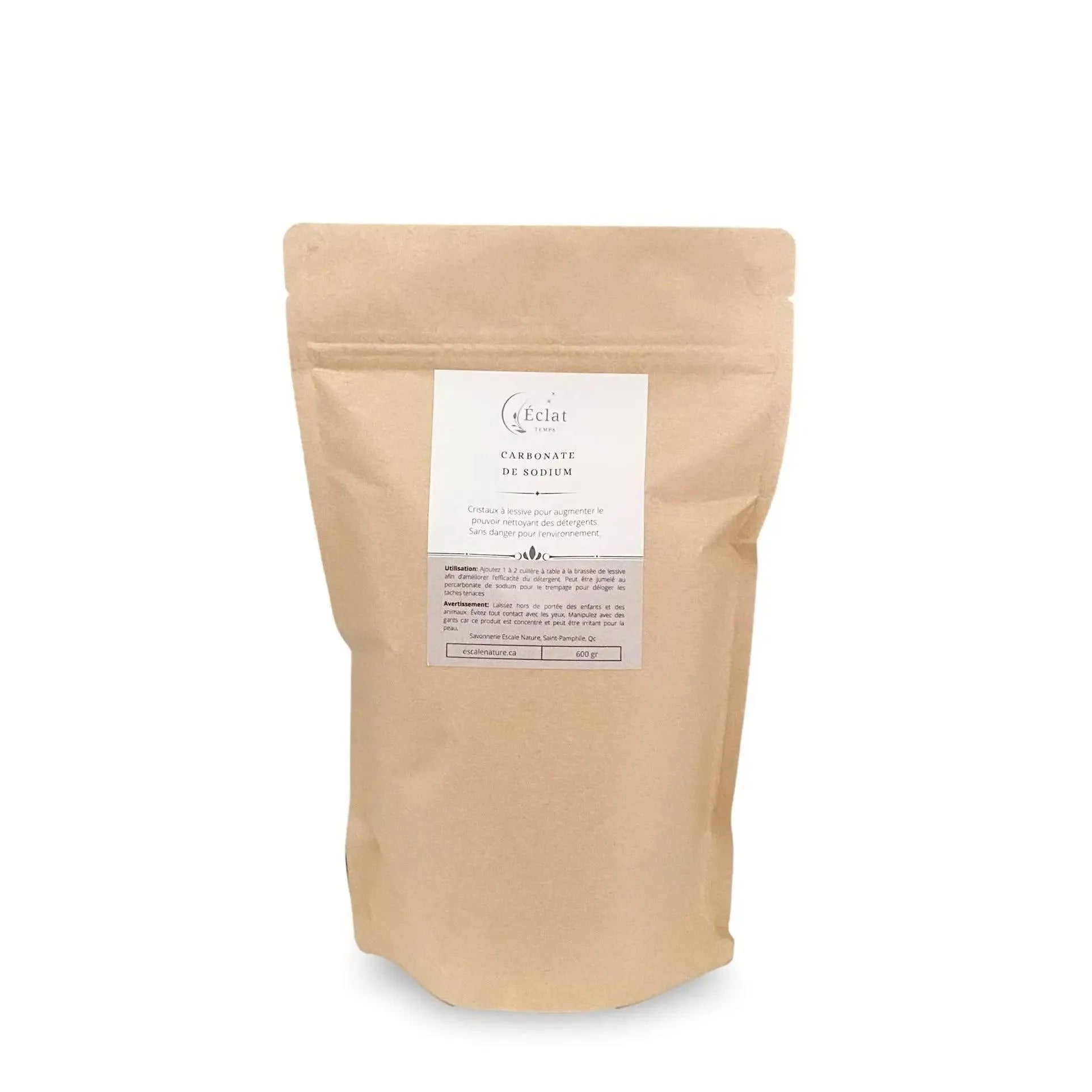 Carbonate de sodium - Cristaux de soude - Savonnerie Escale Nature