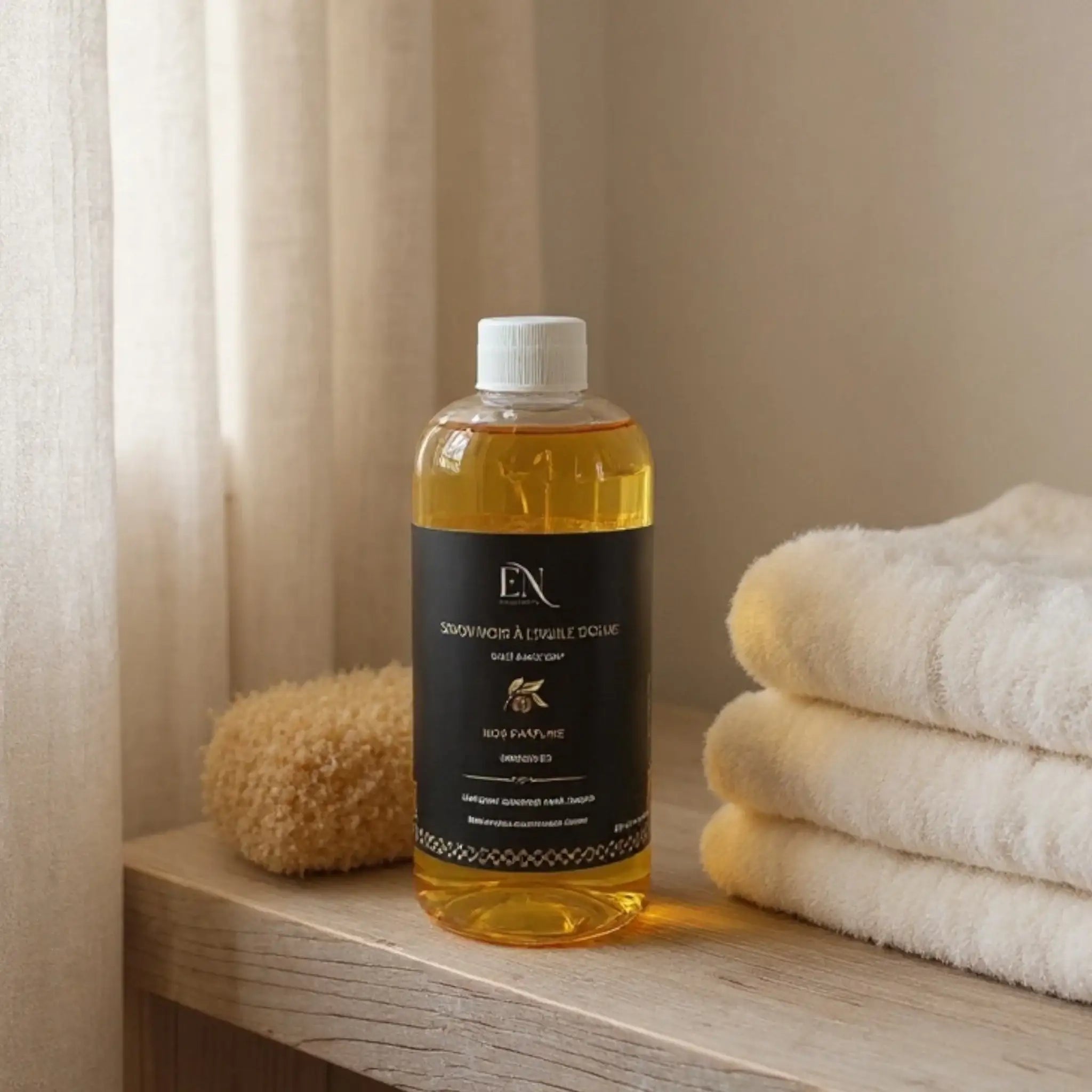 Savon noir ménager liquide 500 ml naturel à l'huile d'olive. Nettoyant écologique pour la maison et le jardin fait au Québec, Canada
