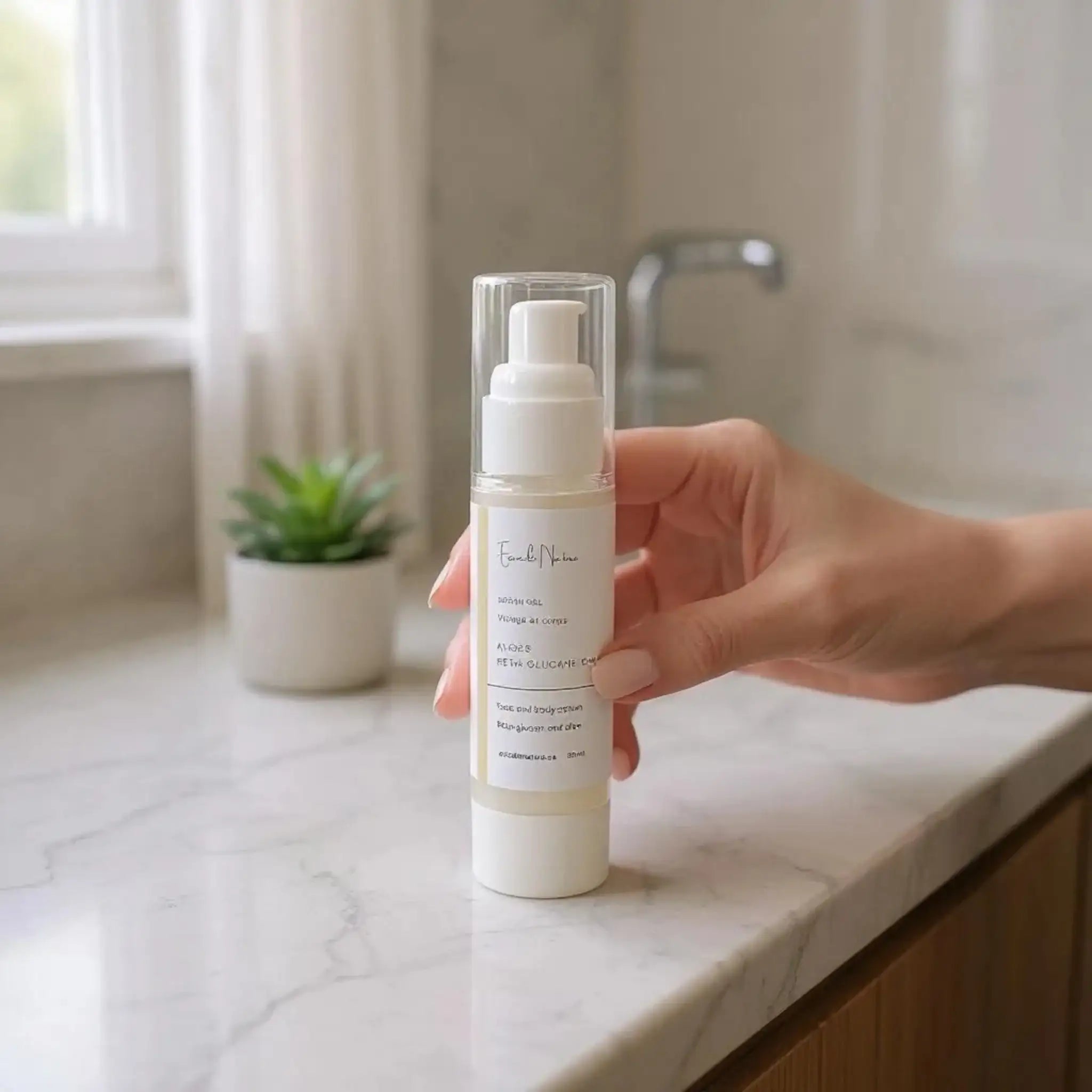 Sérum gel visage et corps naturel - Aloès et probiotique d'avoine - Savonnerie Escale Nature au Québec