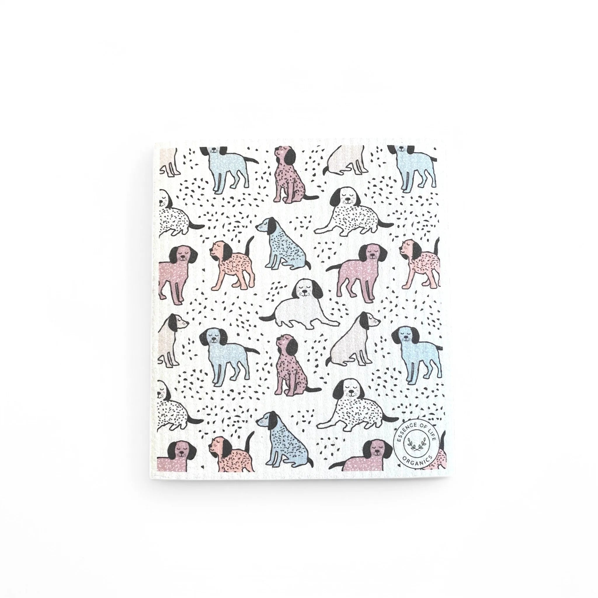 Torchon suédois de cuisine amoureux des chiens par Savonnerie Escale Nature au Québec