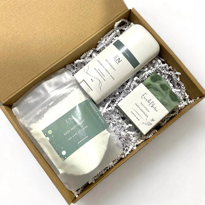 Boite découverte produits naturels conifères - sapin, épinette noire - Savonnerie Escale Nature au Québec