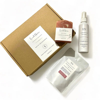 Boite découverte produits corporels fleurs de cerisier - Savonnerie Escale Nature