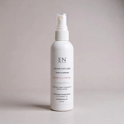 Brume parfumée corps et ambiance - Gelée à la fraise - Savonnerie Escale Nature au Québec