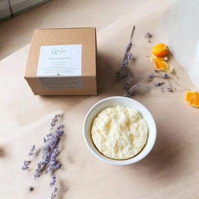 Cake vaisselle lavande tangerine - Savon à vaisselle solide et naturel - Savonnerie Escale Nature