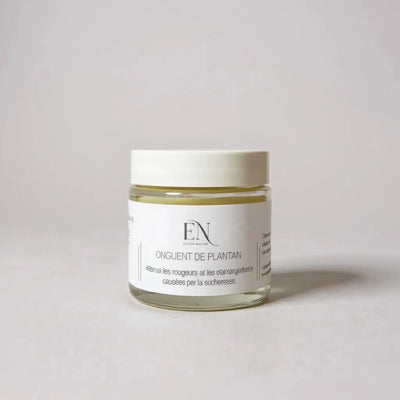 Onguent naturel de plantain par Savonnerie Escale Nature au Québec