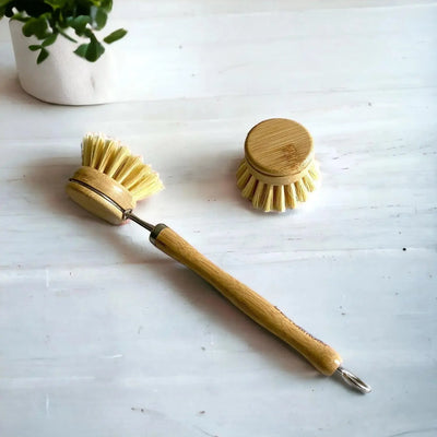 Brosse à vaisselle en bamboo - Savonnerie Escale Nature