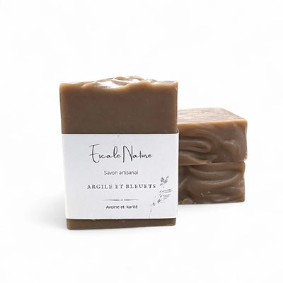 Savon argile et bleuets