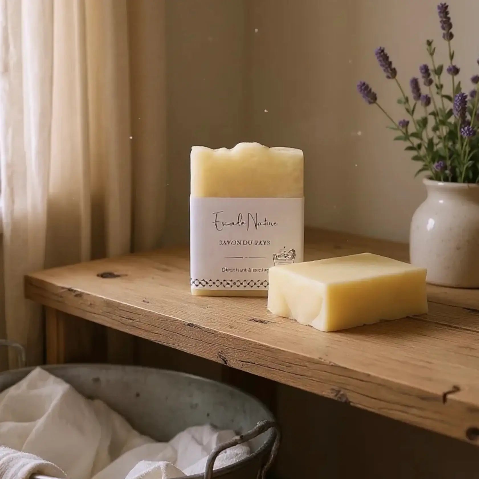 Savon du pays - Détachant naturel pour la lessive - Savonnerie Escale Nature au Québec