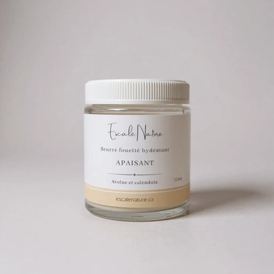 Beurre fouetté hydratant naturel pour le corps au calendula (Sans parfum) - Savonnerie Escale Nature