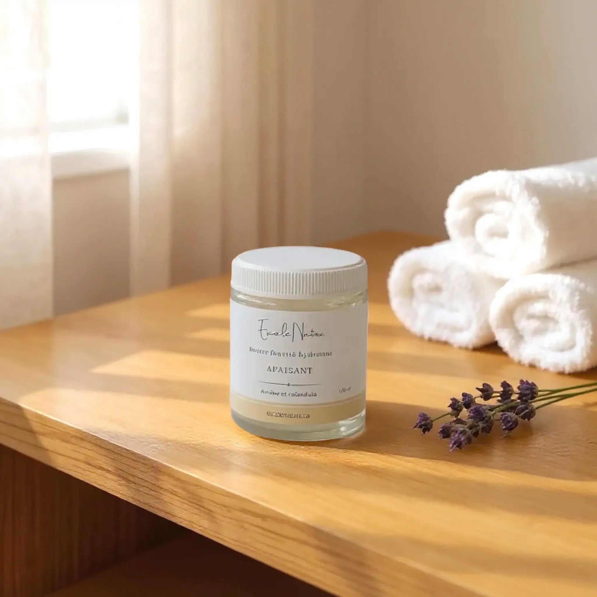 Beurre fouetté hydratant naturel pour le corps au calendula (Sans parfum) - Savonnerie Escale Nature