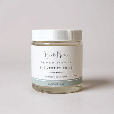 Beurre fouetté hydratant pour le corps thé vert et poire - Savonnerie Escale Nature