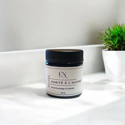 Beurre de karité crémeux enrichi d'avoine pour peau sèche et fragile fait au Québec, Canada par Savonnerie Escale Nature