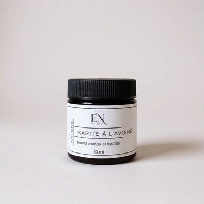 Beurre de karité crémeux enrichi d'avoine pour peau sèche et fragile fait au Québec, Canada par Savonnerie Escale Nature