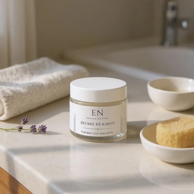 Beurre de karité biologique organique pour peau sèche par Savonnerie Escale Nature au Québec