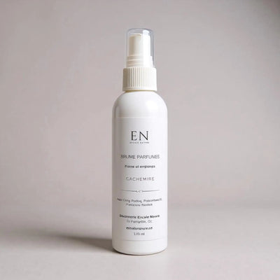 Brume parfumée corps et ambiance cachemire fait au Québec par Savonnerie Escale Nature