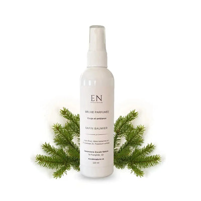 Brume parfumée corps et ambiance - naturelle Sapin baumier - Savonnerie Escale Nature au Québec