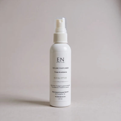 Brume parfumée naturelle corps et ambiance - Eucalyptus - Savonnerie Escale Nature au Québec