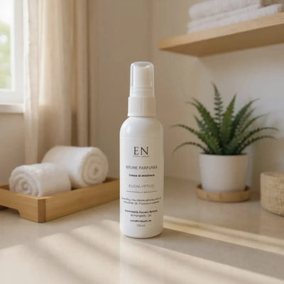 Brume parfumée naturelle corps et ambiance - Eucalyptus - Savonnerie Escale Nature au Québec