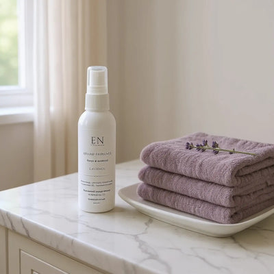 Brume parfumée relaxante naturelle corps et ambiance - Lavande - Savonnerie Escale Nature au Québec