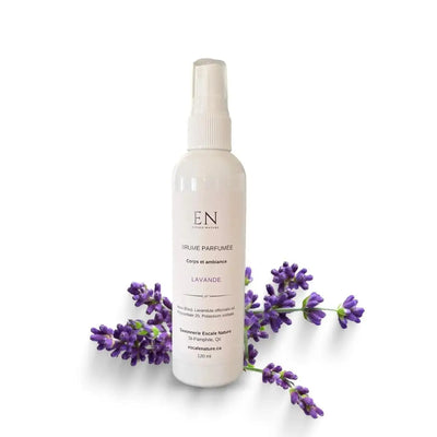 Brume parfumée relaxante naturelle corps et ambiance - Lavande - Savonnerie Escale Nature au Québec