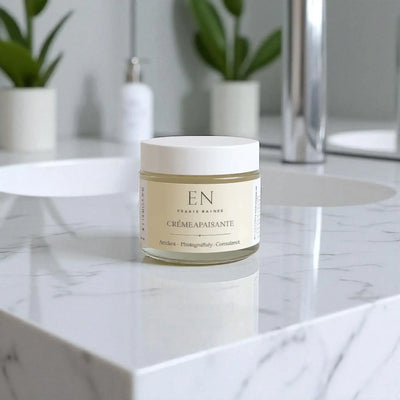 Crème hydratante et apaisante naturelle pour peau sèche et délicate par Savonnerie Escale Nature au Québec