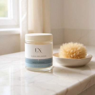 Crème hydratante pour main et pieds secs naturelle fait au Québec par Savonnerie Escale Nature