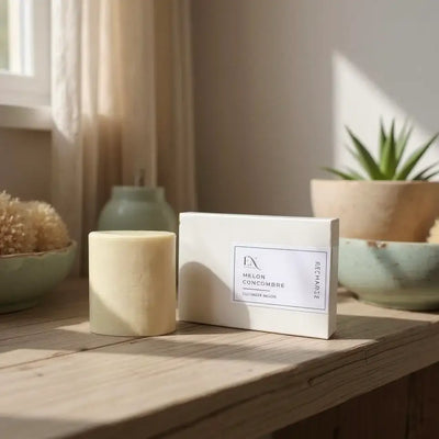 Déodorant-naturel doux sans bicarbonate de soude melon-concombre par Savonnerie Escale Nature