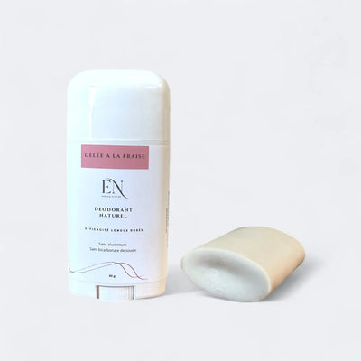 Déodorant naturel et rechargeable doux et efficace sans aluminium et bicarbonate de soude au Québec par Savonnerie Escale Nature