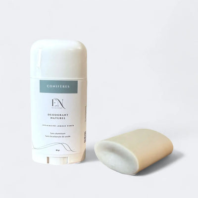 Déodorant rechargeable naturel et efficace conifères - Sapin et épinette - Savonnerie Escale Nature au Québec