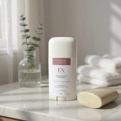 Déodorant naturel rechargeable framboise et vanille, efficace toute la journée fait au Québec par Savonnerie Escale Nature