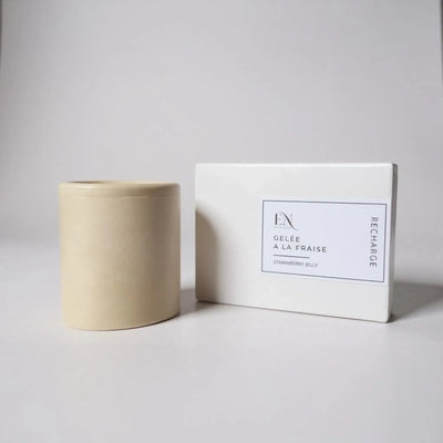 Recharge pour déodorant naturel à la fraise efficace par Savonnerie Escale Nature au Québec