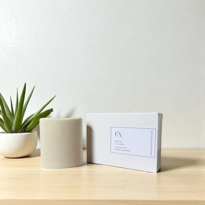 Recharge pour déodorant naturel pour homme musc et cyprès fait au Québec par Savonnerie Escale Nature