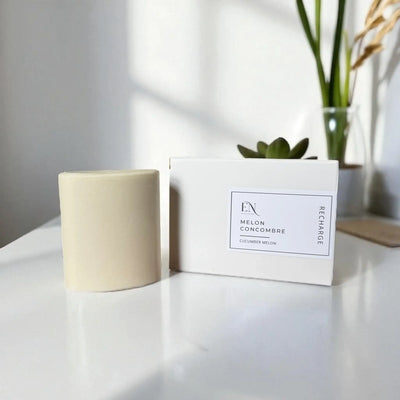 Recharge pour déodorant naturel melon et concombre fait au Québec par Savonnerie Escale Nature