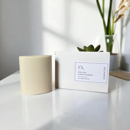 Recharge pour déodorant naturel melon et concombre fait au Québec par Savonnerie Escale Nature