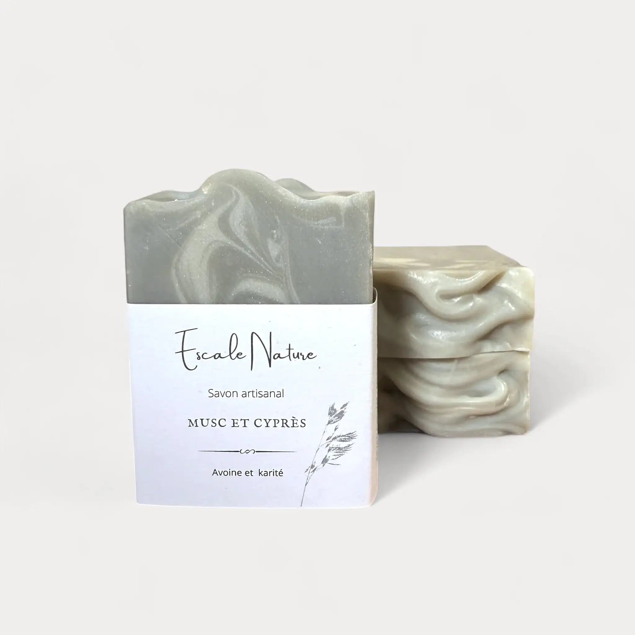Savon pour homme naturel et artisanal musc et cyprès - Savon solide par Savonnerie Escale Nature au Québec