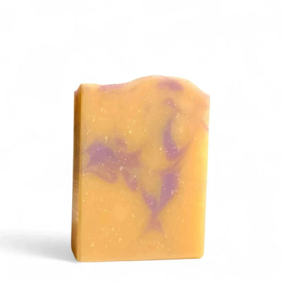 Savon naturel et artisanal aux huiles essentielles de lavande et tangerine avec avoine et beurre de karité - Savon solide par Savonnerie Escale Nature fait au Québec