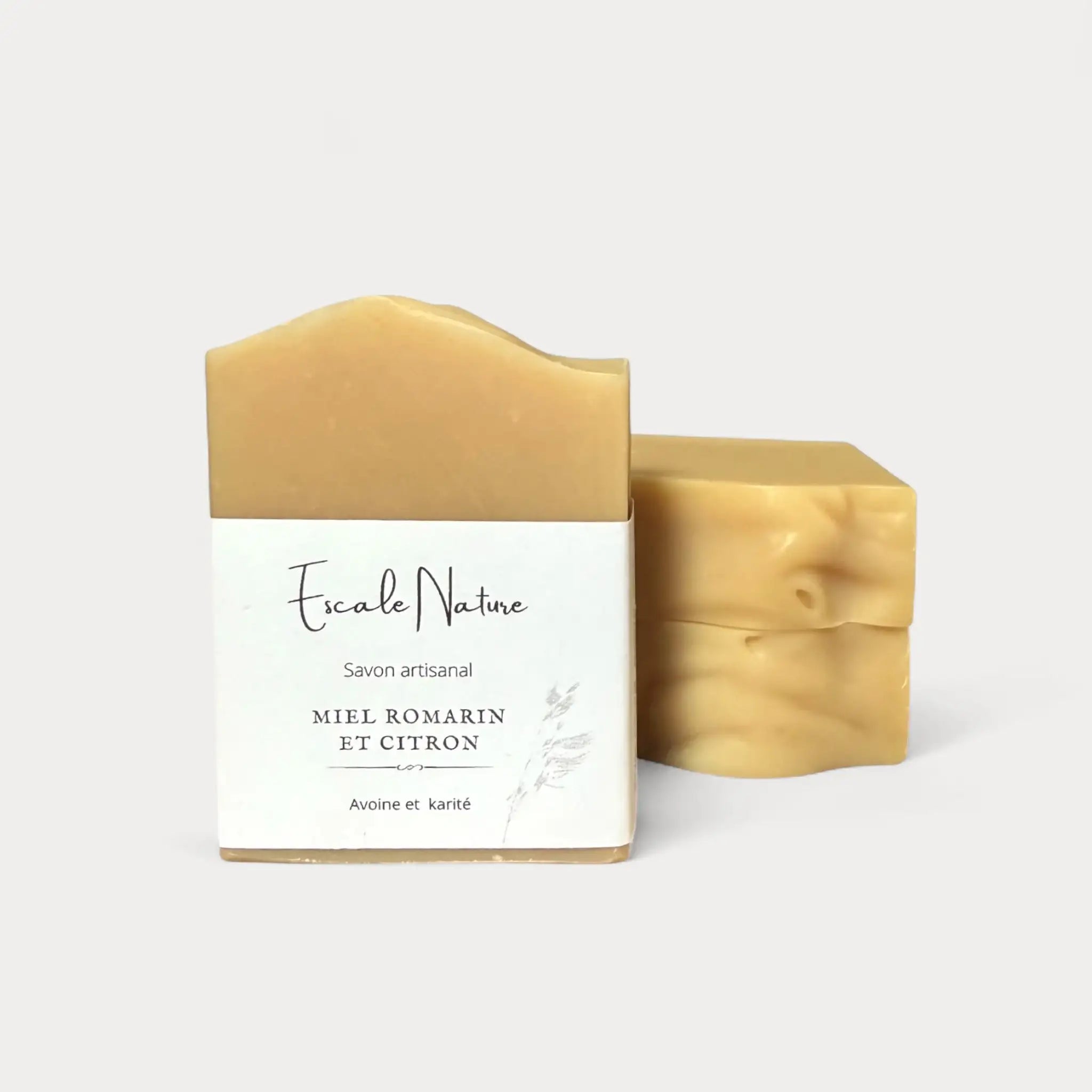 Savon naturel et artisanal miel romarin et citron par Savonnerie Escale Nature au Québec