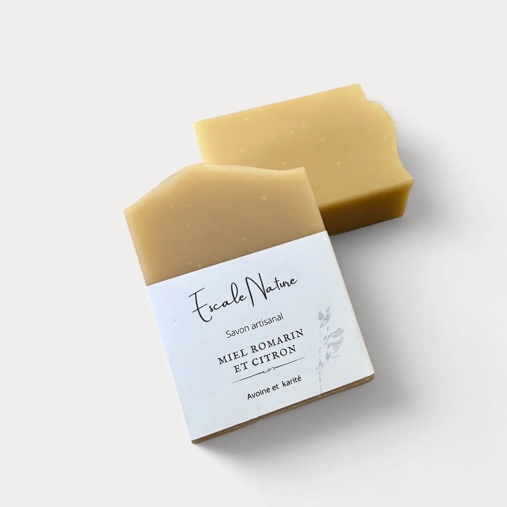 Savon naturel et artisanal miel romarin et citron par Savonnerie Escale Nature au Québec