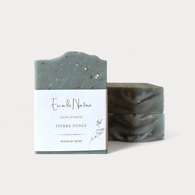 Savon exfoliant pour les main et le soins des pieds à la pierre ponce - Savonnerie Escale Nature au Québec