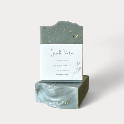 Savon exfoliant pour les main et le soins des pieds à la pierre ponce - Savonnerie Escale Nature au Québec