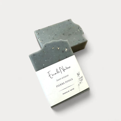 Savon exfoliant pour les main et le soins des pieds à la pierre ponce - Savonnerie Escale Nature au Québec