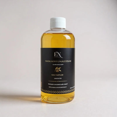 Savon noir ménager 500 ml, naturel à l'huile d'olive. Nettoyant écologique pour la maison et le jardin fait au Québec, Canada